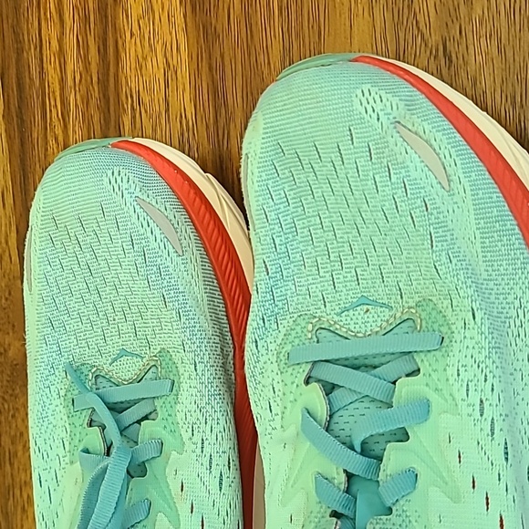 Hoka One One Clifton 8 Aquarelle Blue Athletic Running Shoes Women’s 11B - Picture 2 of 11
